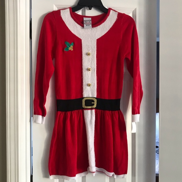 girls holiday sweater dress